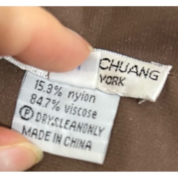 Grace Chuang Vintage Brown & White Zebra Print Open Blazer Jacket, Size Small - Picture 9 of 10